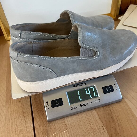 ABEO Ayla Encore Slip-On Gray Leather Casual Shoes Neutral Support Comfort Size - Picture 8 of 9